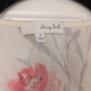 Honey Belle Red Floral Blouse